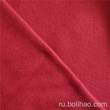 Красная сплошная двойная матовая флисовая ткань